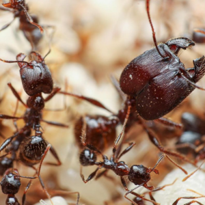 Alternative view of Massive Big-Headed Ants (Pheidole rhea)